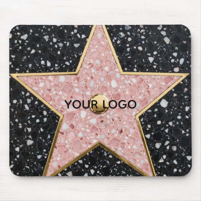 Hollywood Walk of Fame Square Coaster Mouse Pad (Front)