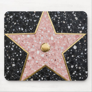 Hollywood Walk of Fame Square Coaster Mouse Pad