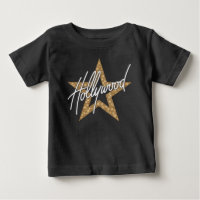 Hollywood White Hand Script With Star