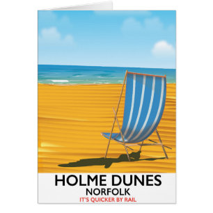 Holme Dunes Norfolk travel poster