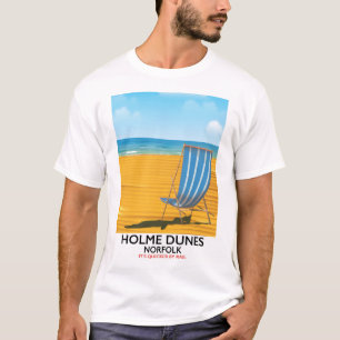 Holme Dunes Norfolk travel poster T-Shirt