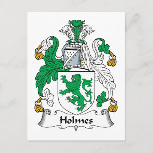 Holmes Family Crest Postcard