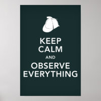 Holmes Keep Calm and Observe Everything