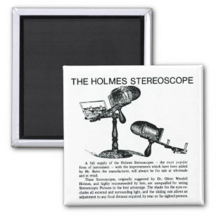 Holmes Stereoscope Advertisement - Vintage Magnet