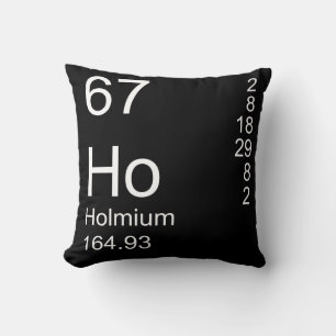 Holmium Throw Pillow