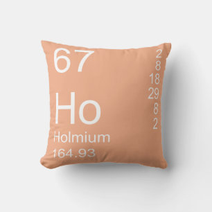 Holmium Throw Pillow
