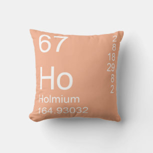 Holmium Throw Pillow