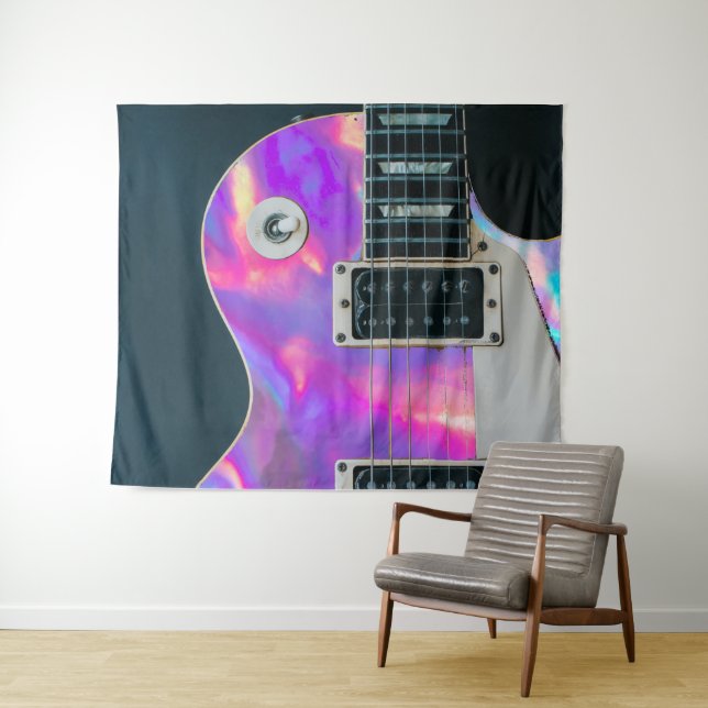 holo guitar tapestry (In Situ (Horizontal))