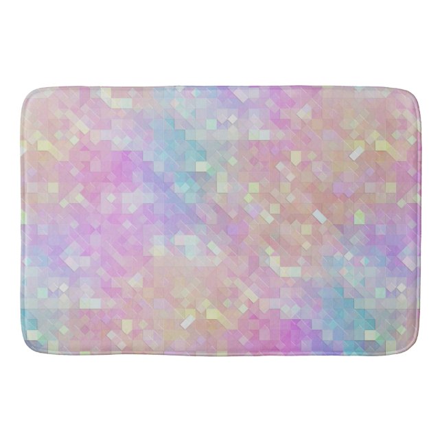 holo sparkle mosaic : bath mat (Front)