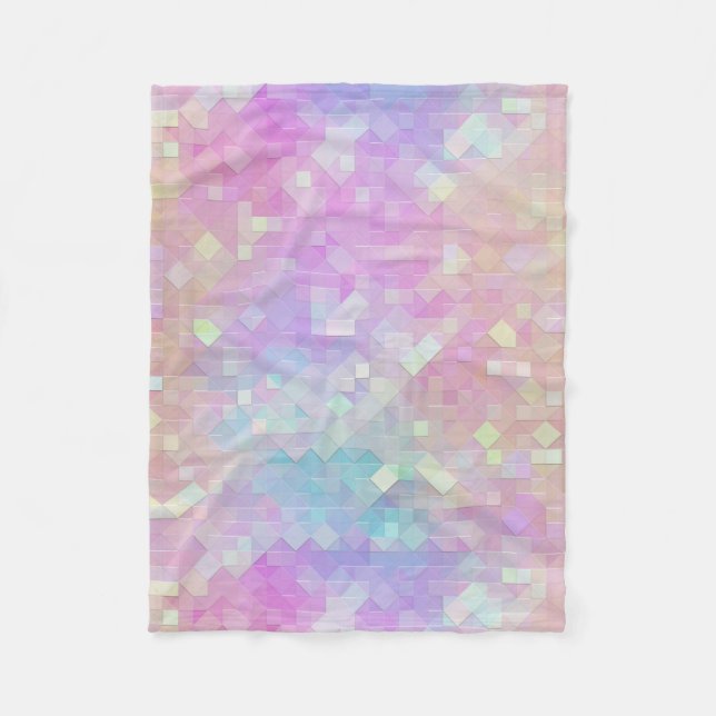 holo sparkle mosaic : fleece blanket (Front)