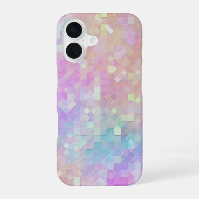 holo sparkle mosaic : iPhone 16 case (Back)