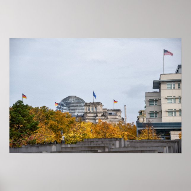Holocaust Memorial, Berlin, Germany Poster (Front)