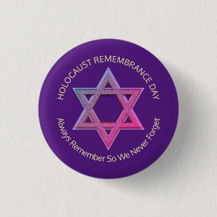 Holocaust Remembrance Day 1 Inch Round Button