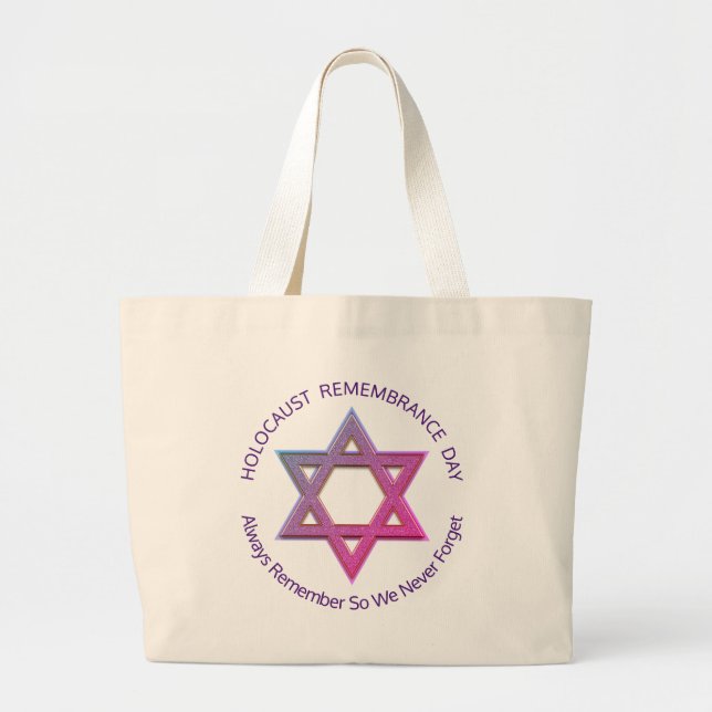 Holocaust Remembrance Day Large Tote Bag (Front)