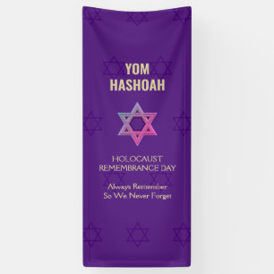Holocaust Remembrance Day Memorial YOM HASHOAH Banner