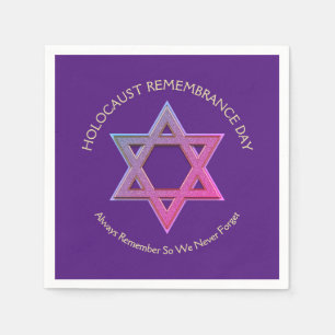 Holocaust Remembrance Day YOM HASHOAH Napkin