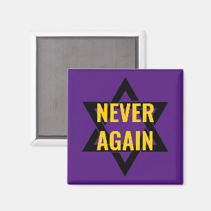 Holocaust Remembrance NEVER AGAIN Magnet