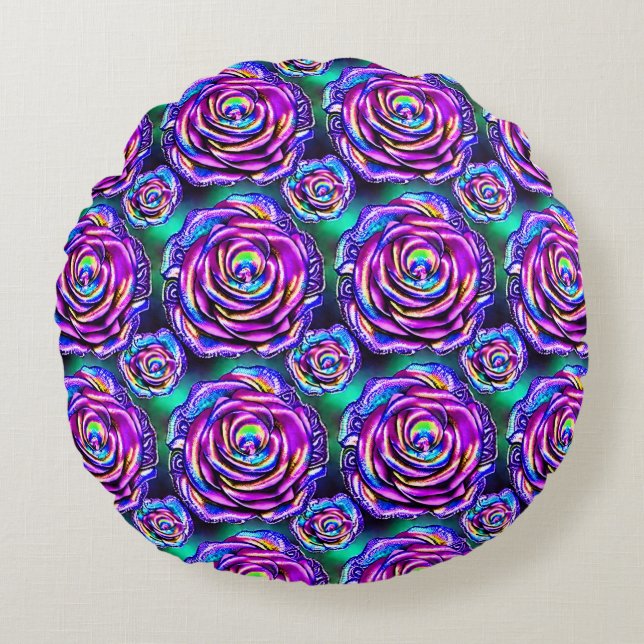 HoloFleur Round Pillow (Front)