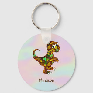 Hologram And Dinosaur Keychain