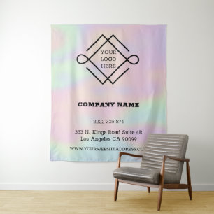 Hologram And Logo Tapestry