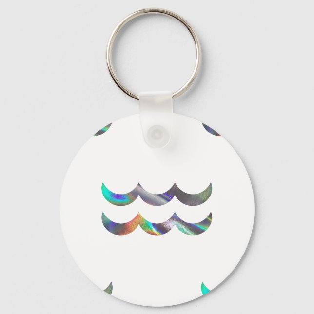 hologram Aquarius Keychain (Front)
