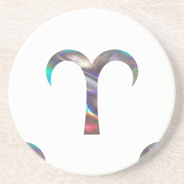 hologram Aries Coaster (Front)
