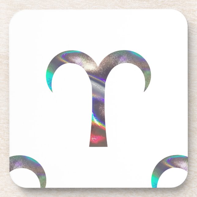 hologram Aries Coaster (Front)