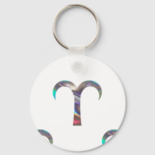 hologram Aries Keychain