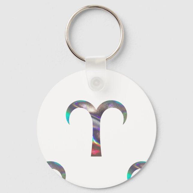 hologram Aries Keychain (Front)