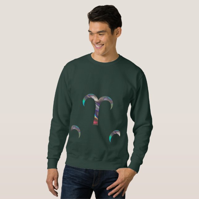 hologram aries mens sweatshirt (Front Full)