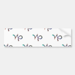hologram Capricorn Bumper Sticker