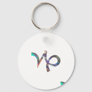 hologram Capricorn Keychain