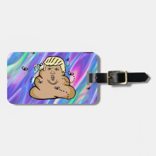 hologram dump trump luggage tag