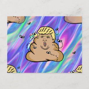 hologram dump trump postcard