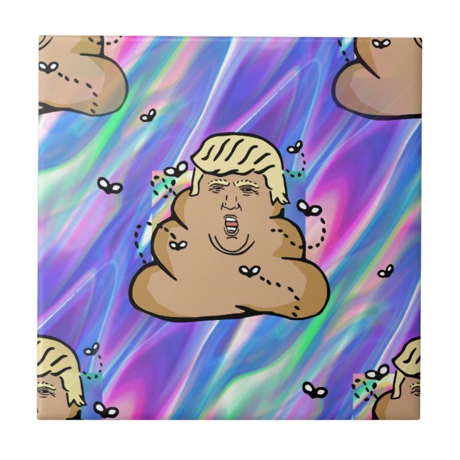 hologram dump trump tile (Front)