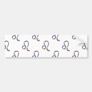 hologram Leo Bumper Sticker
