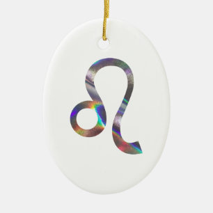 hologram Leo Ceramic Ornament