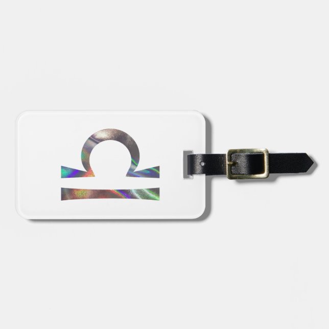 hologram Libra Luggage Tag (Front Horizontal)