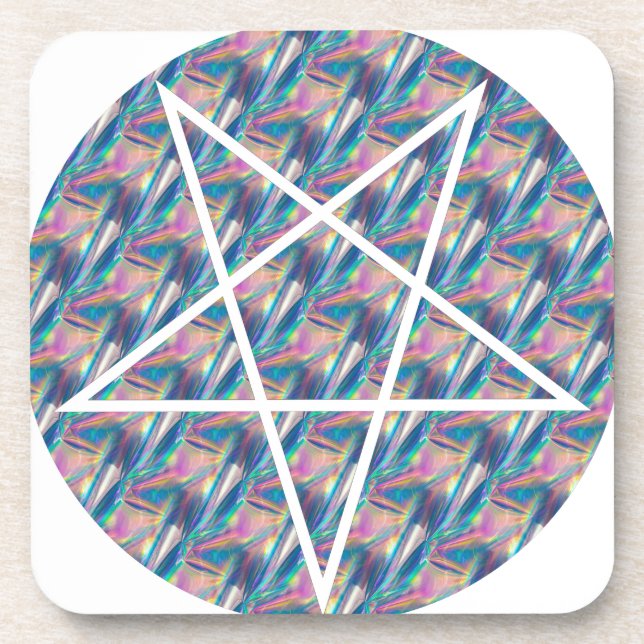 hologram pentagram coaster (Front)