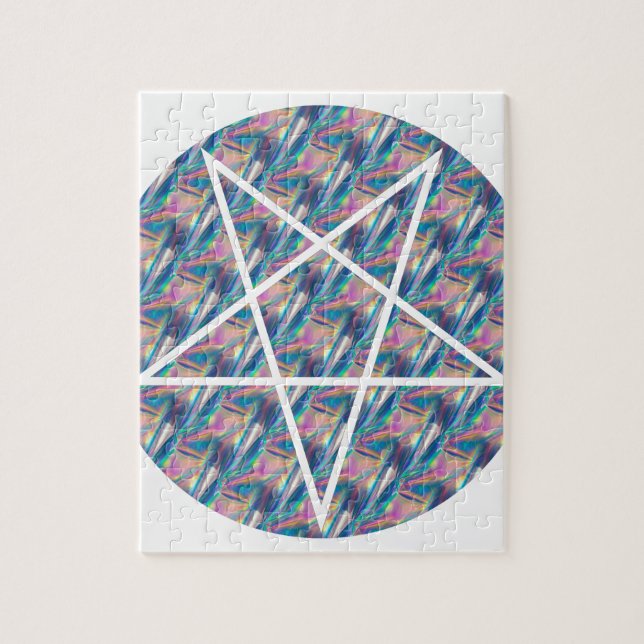 hologram pentagram jigsaw puzzle (Vertical)