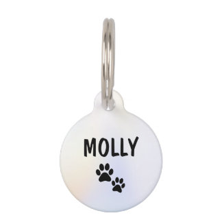 Hologram Pet Dog Cat Paw (Molly) Tag
