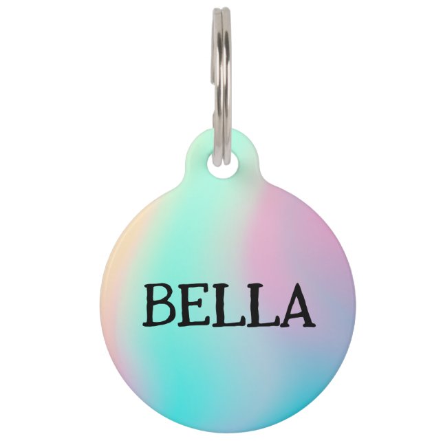 😺🐶 Hologram Pet Paw (Bella) Pet Tag (Front)