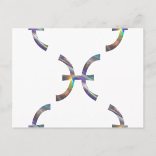 hologram Pisces Postcard