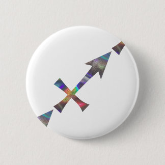 hologram Sagittarius 2 Inch Round Button