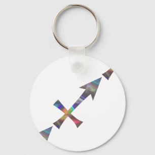 hologram Sagittarius Keychain