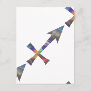 hologram Sagittarius Postcard