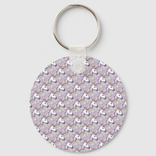 hologram unicorn emoji keychain