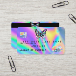 Holograph  Butterfly  Modern Credit Card Style