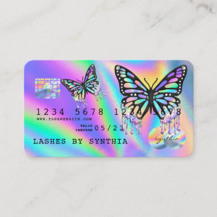 Holograph  Butterfly  Modern Credit Card Style