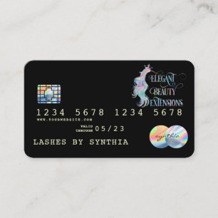 Holograph  Drips Modern Credit Card